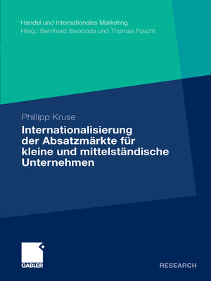 cover image of Internationalisierung der Absatzmärkte für kleine und mittelständische Unternehmen